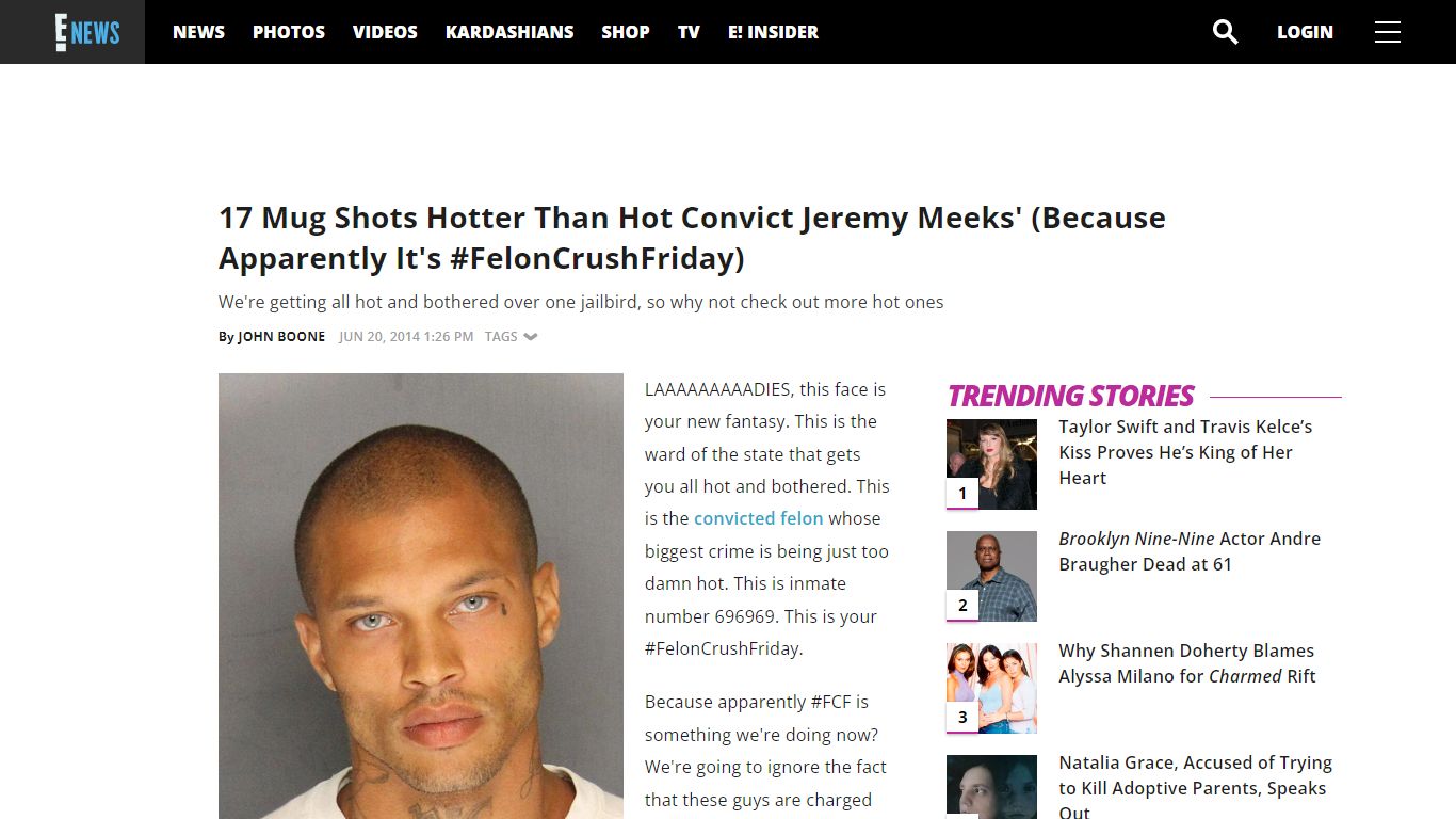 17 Mug Shots Sexier Than Hot Convict Jeremy Meeks' - E! Online